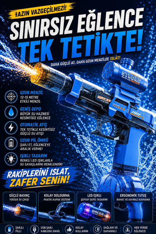 Şarjlı Otomatik Su Tabancası